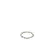 14k White Gold .65ct G SI1 Princess Cut Diamond Eternity Ring